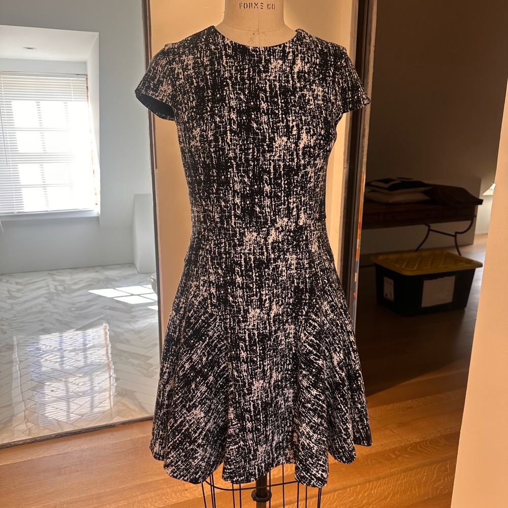 Elegant Black and White Women's Dress